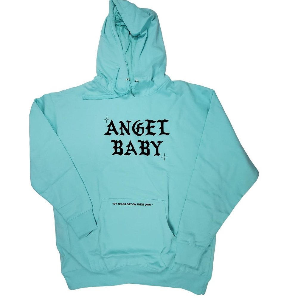 BSR By Samii Ryan Dolls Kill/Revolve Women Hoodie Angel Baby Aqua